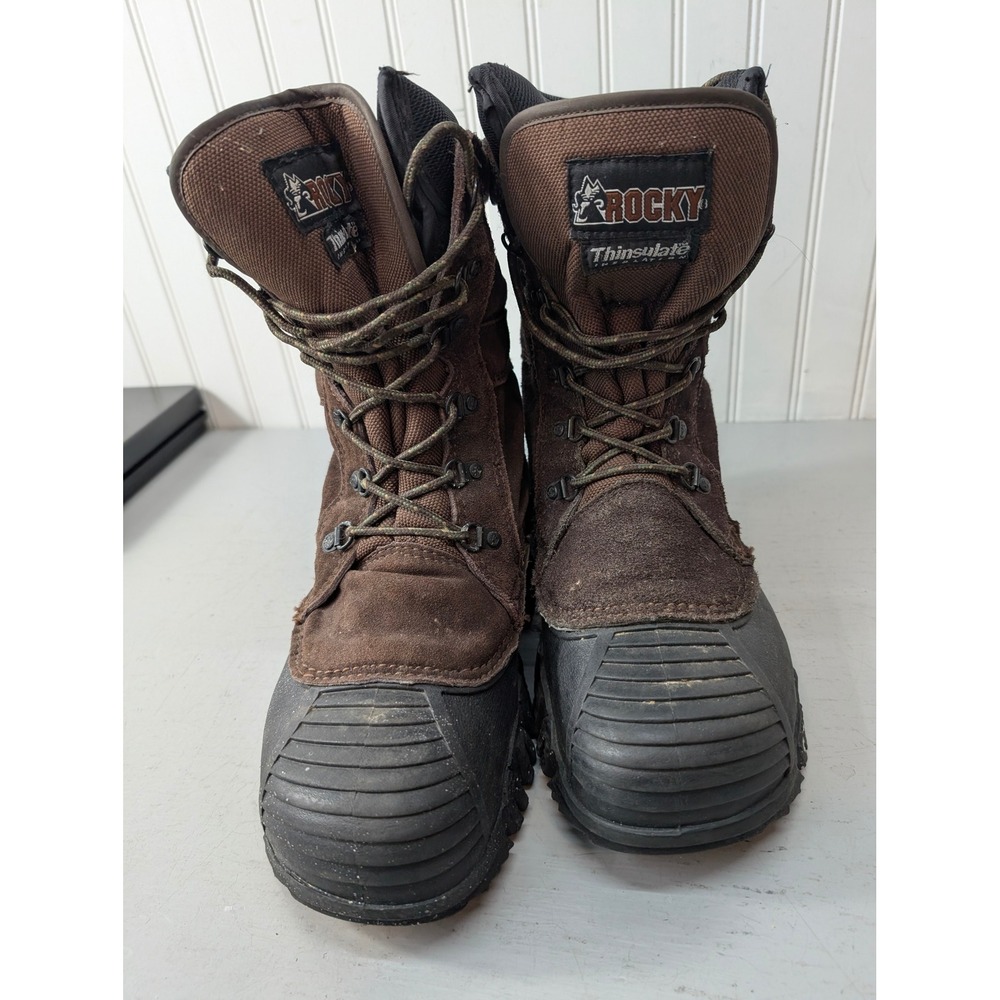 Rocky Thinsulate Insulated Jasper Trac Waterproof Boots 530464 Lug Sole 11" Tall